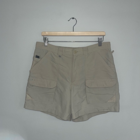 Columbia PFG Permit II Fishing Shorts Men's Size 36 Beige 6” Inseam Cargo - Picture 2 of 10